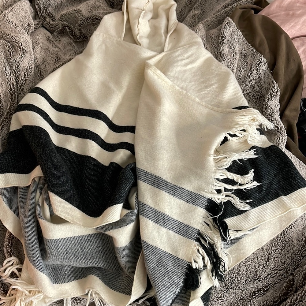 Worn wince poncho